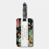 Barokke bloemen - Boeket van bloemen Bagagelabel (Achterkant verticaal)