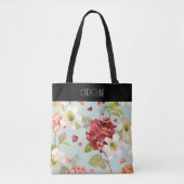 Barokke Bloemen Grace Trendy Stijl Tote Bag (Voorkant)