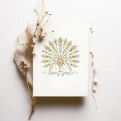 Barokke Bloemen Huwelijksuitnodiging Kaart