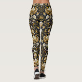 Barokke bloemen leggings (Achterkant)