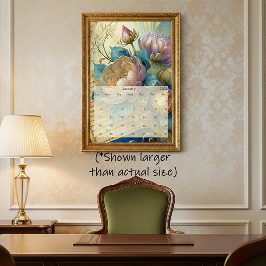 Barokke bloemencalender kalender