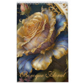 Barokke bloemencalender kalender (Hoes)