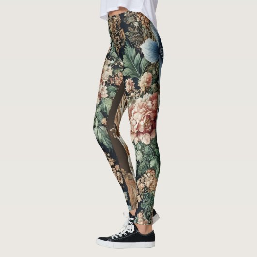 Barokke bloemenelegantie Leggings (Links)