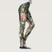 Barokke bloemenelegantie Leggings (Rechts)