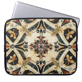Barokke bloemenharmonie laptop sleeve