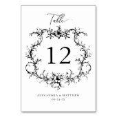 Barokke Bloemenkam Victoriaans bruiloft Kaart (Voorkant)