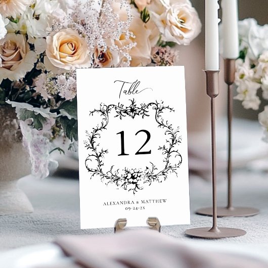 Barokke Bloemenkam Victoriaans bruiloft Kaart