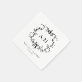 Barokke Bloemenkam Victoriaans bruiloft Servet (Hoek)