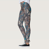 barokke bloemenpatroonprint leggings (Links)
