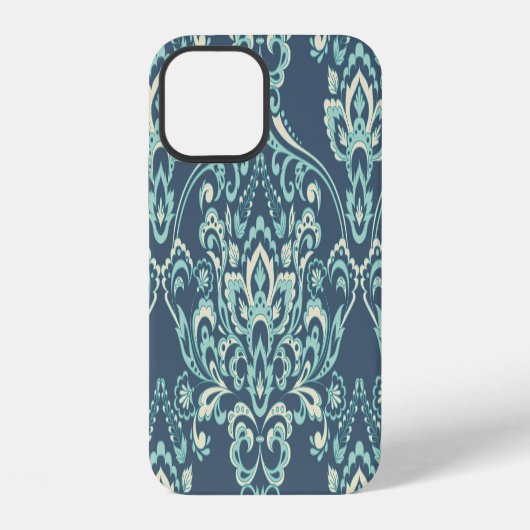 Barokke Bloemige Vintage Behang iPhone Hoesje (Achterkant)