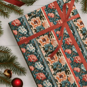 Barokke Bloom Antiek Behang Bloemen Cadeaupapier