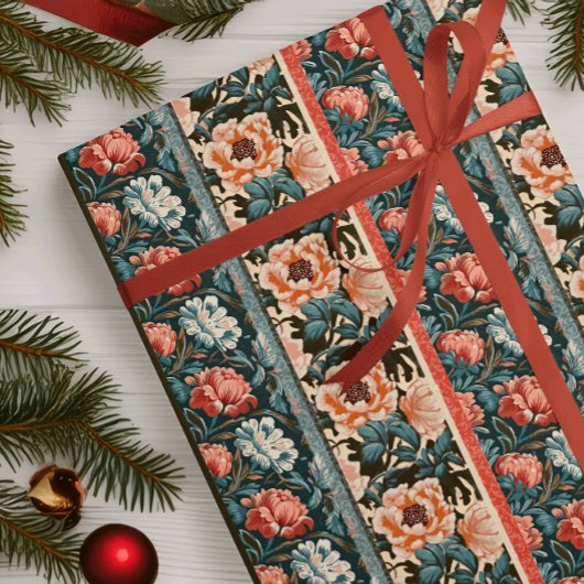 Barokke Bloom Art Nouveau  behang Inpakpapier Vel