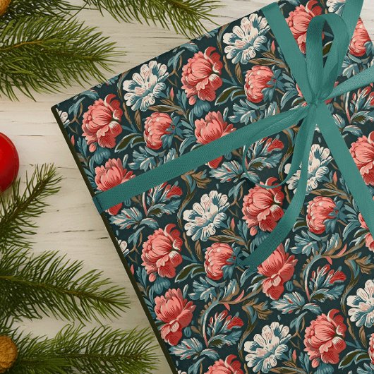 Barokke Bloom Art Nouveau  behang Inpakpapier Vel