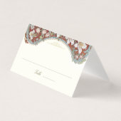 Barokke bruiloft naam Kaart Sjabloon (Voorkant)