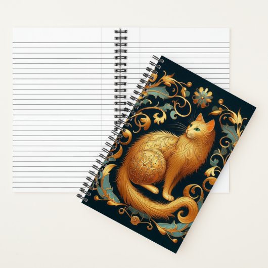 Barokke Cat Reverie Notitieboek (Binnen)