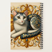 Barokke Cat Reverie Notitieboek (Achterkant)