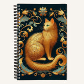 Barokke Cat Reverie Notitieboek (Voorkant)