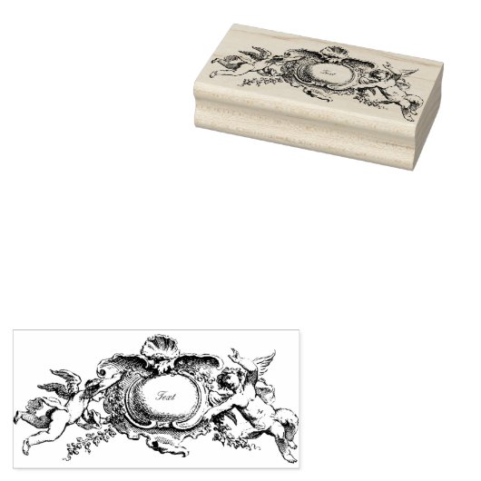  barokke cherubs rubberstempel (Gestempeld)