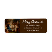 Barokke Christelijke kerststal Etiket (Voorkant)