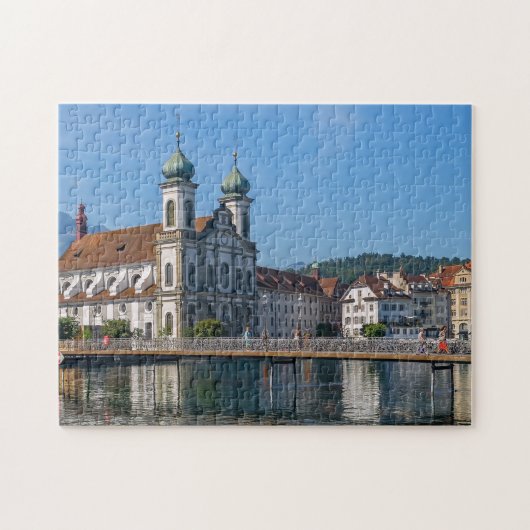 Barokke Church, Lucerne Zwitserland Revel Legpuzzel (Horizontaal)