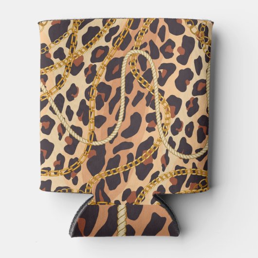 Barokke dierenprint, kettingontwerp blikjeskoeler (Voorkant)