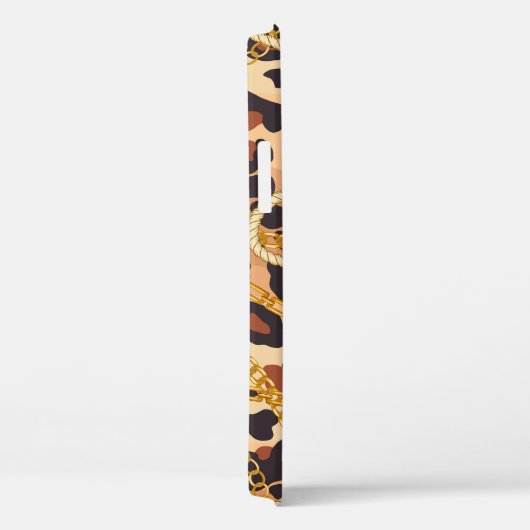 Barokke dierenprint, kettingontwerp Case-Mate iPhone case (Achterkant / Rechts)