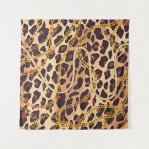 Barokke dierenprint, kettingontwerp wandkleed