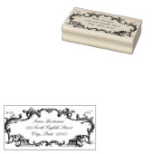  barokke draken grens rubberstempel (Gestempeld)