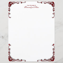 Barokke elegantie ongevoerde papieren vel