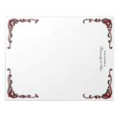 Barokke elegantie - zwart ongevoerd notitieblok (Voorkant)