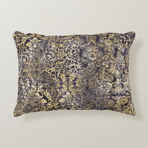Barokke en Damask arabesque motifs rippelde abstra Accent Kussen
