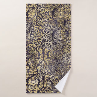 Barokke en Damask arabesque motifs rippelde abstra Badhanddoek