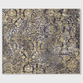 Barokke en Damask arabesque motifs rippelde abstra Cadeaupapier (Vlak)