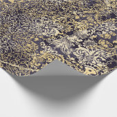 Barokke en Damask arabesque motifs rippelde abstra Cadeaupapier (Hoek)