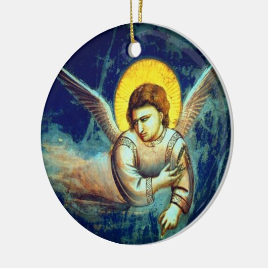 barokke engel keramisch ornament (Links)