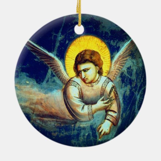  barokke engel keramisch ornament (Achterkant)