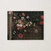  Barokke Floral-stilstaande bloemen in Vase Legpuzzel (Horizontaal)