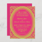 Barokke fluorescerende/neonhuwelijkse uitvindingen kaart (Voorkant / Achterkant)