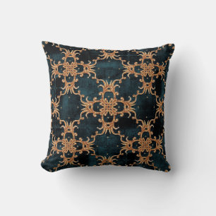 Barokke golden floral illustration patroon Kussen