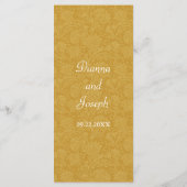 Barokke Golden Plaque Menu Rack Kaart (Achterkant)