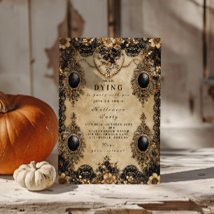 Barokke gotische Halloween nacht Kaart