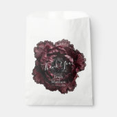 barokke gotische pioenen bedankzakje (Voorkant)