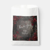 barokke gotische pioenen bedankzakje (Voorkant)