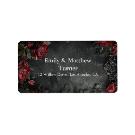 barokke gotische pioenen etiket