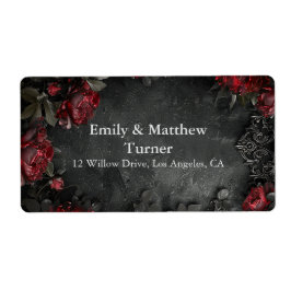 barokke gotische pioenen etiket