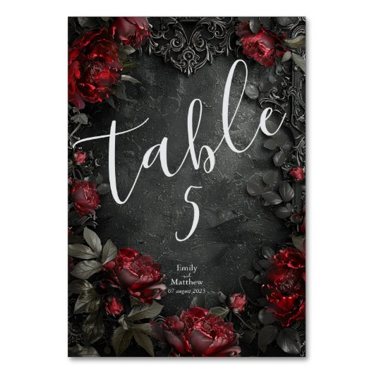 barokke gotische pioenen kaart (Voorkant)