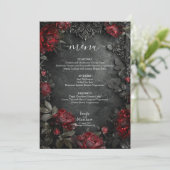 barokke gotische pioenen menu (Staand voorkant)