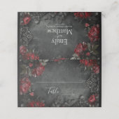 barokke gotische pioenen plaatskaartje (Buitenkant ongevouwen)