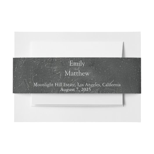 barokke gotische pioenen uitnodigingen wikkel (Voorkant Voorbeeld)