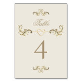  barokke gouden bruiloft kaart (Voorkant)